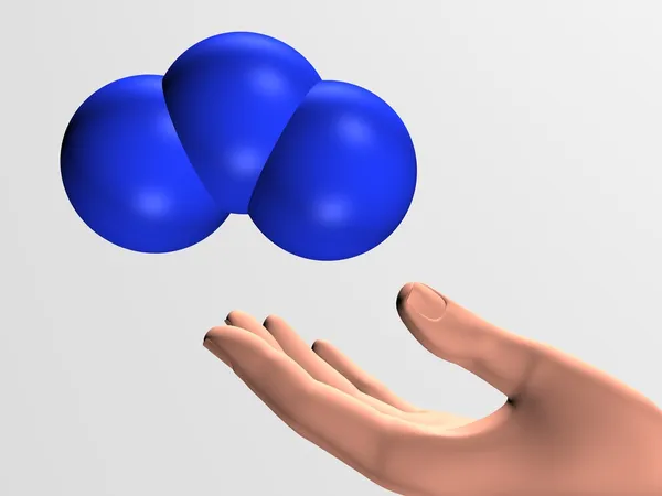 Ozone Molecule — Stock Photo, Image