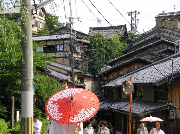 Japon yaşlı çatılar — Stok fotoğraf
