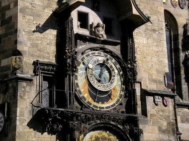 Magic clock of Prague clipart