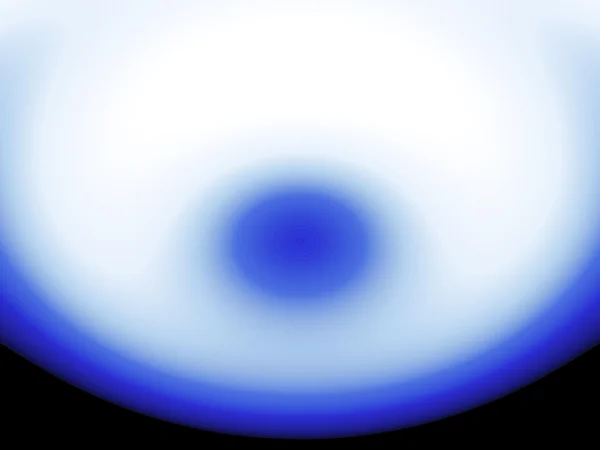 Блакитна сфера на чорному — стокове фото