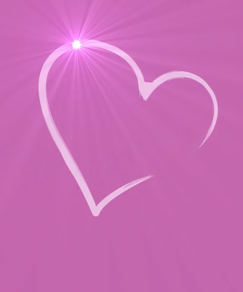 Roze glanzende liefde — Stockfoto