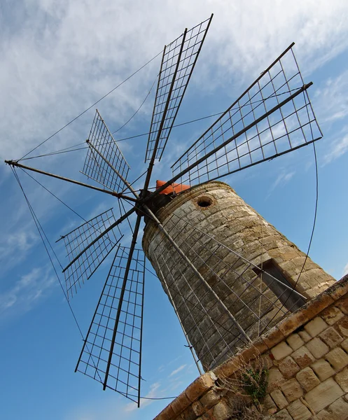 Windmill in a salt mine — Stock Photo, Image
