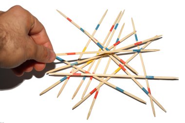 Pick up sticks mikado game clipart