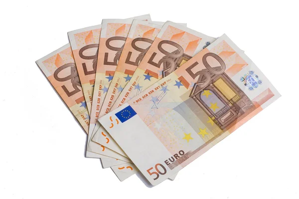Papírové měny euro — Stock fotografie