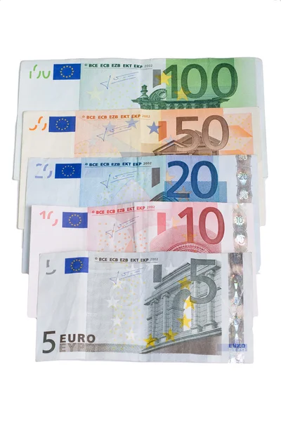 Paper euro munt — Stockfoto