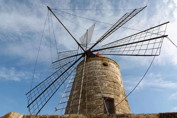 Windmill in a salt mine — Stock Photo, Image