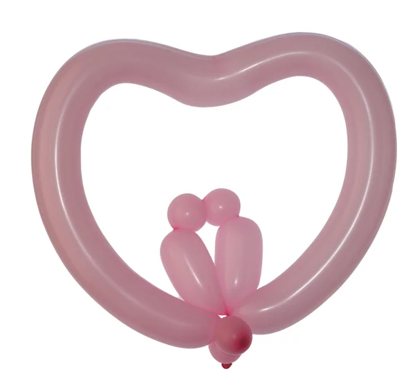 Nice heart created with balloon — Zdjęcie stockowe