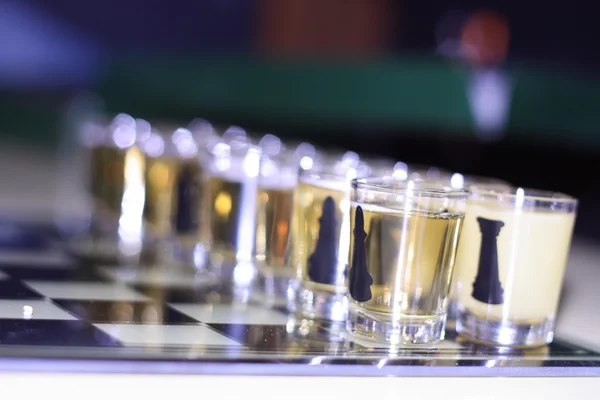 Alkoholisches Schach — Stockfoto