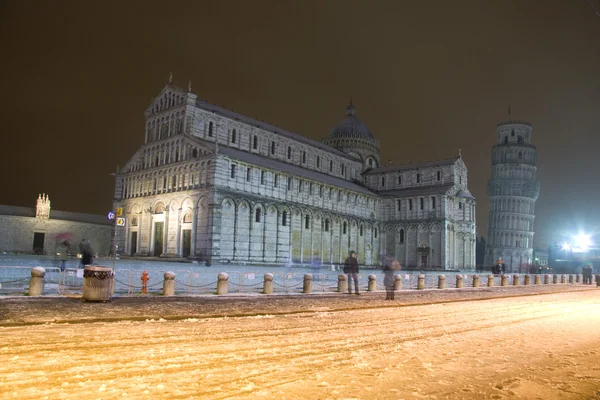 Pisa inusual kış görünümü altında — Stok fotoğraf