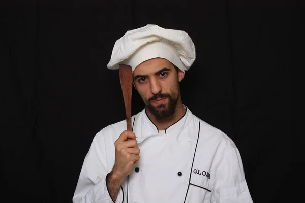Άνθρωπος μαγείρεμα — Φωτογραφία Αρχείου