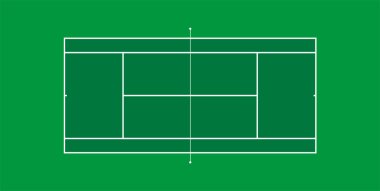 Tennis court clipart