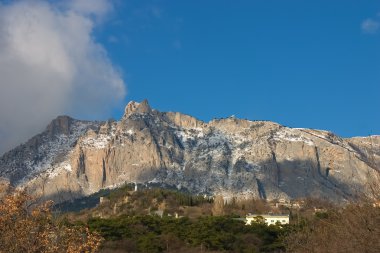 Ai-Petry mountain at winter. Crimea clipart