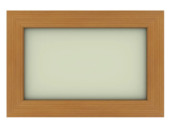 Dřevěný rám s šedým pozadím — Stock fotografie