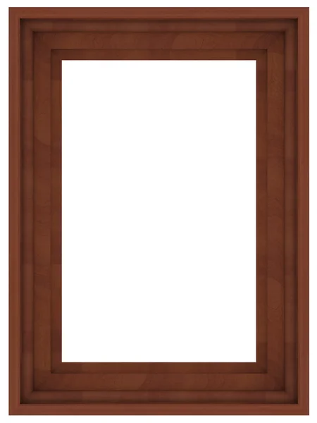Isolated wood frame — Stock Photo, Image