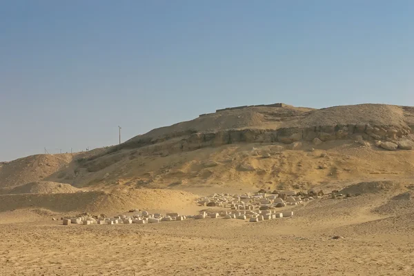 Wykopaliska w Gizie. Egipt — Zdjęcie stockowe