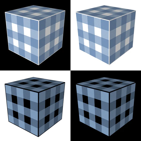 Four cubes — Stock Photo, Image