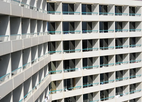 Ряды балконов — стоковое фото