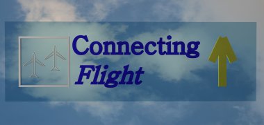 Connecting Flight. clipart