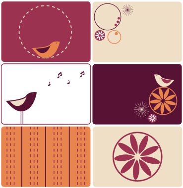 Birds designs clipart