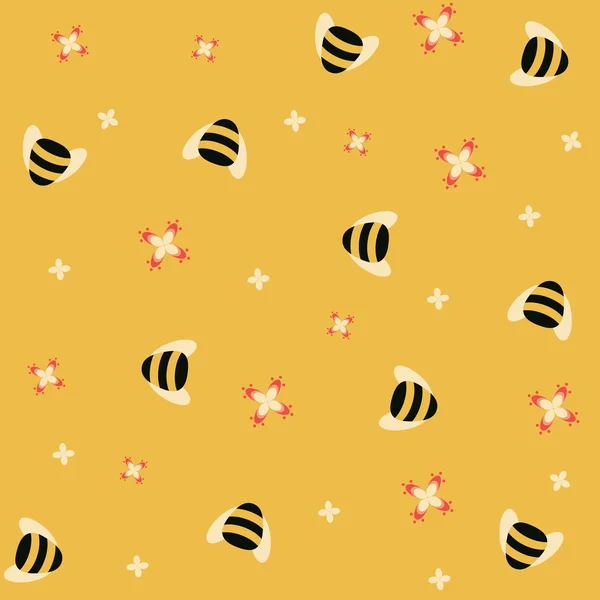 蜂の背景 — ストックベクタ