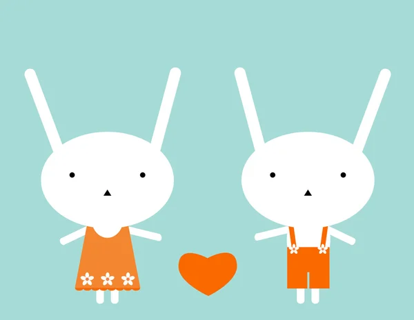 L'amour des lapins — Image vectorielle