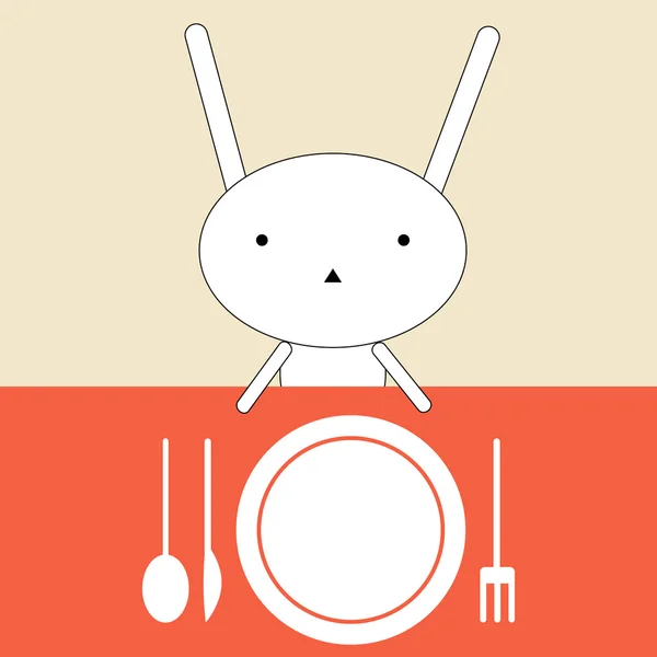 Heure du déjeuner — Image vectorielle
