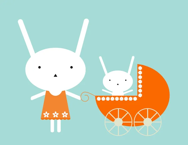 小兔子宝宝 — 图库矢量图片
