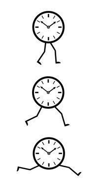 Time running clipart