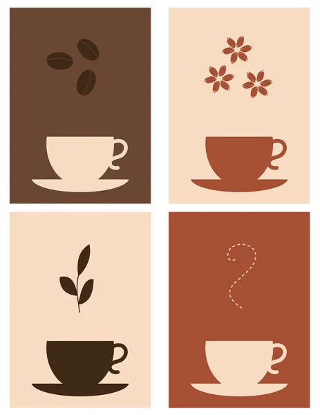 Coffee and tea — Stock Vector