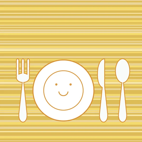 Ensemble de dîner — Image vectorielle