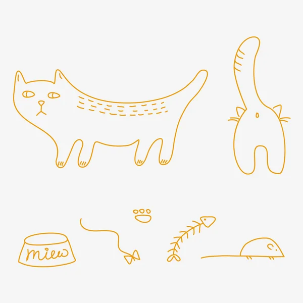 Katzen — Stockvektor