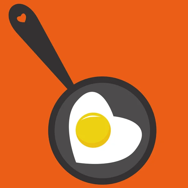 Smažené vejce — Stockový vektor