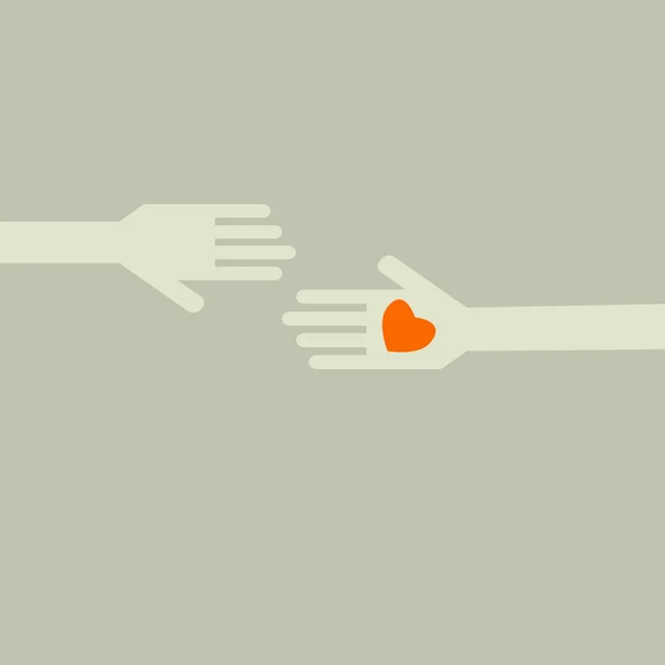 Donner l'amour — Image vectorielle