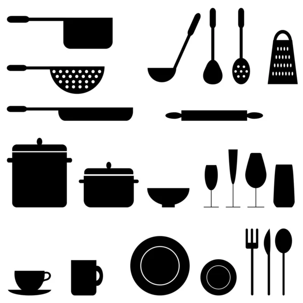 Mutfak eşyaları — Stok Vektör