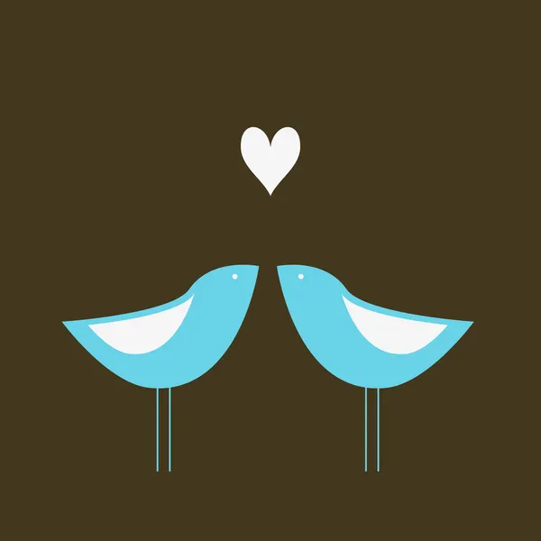 Aşk kuşları Vektör Grafikler