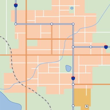 City map clipart