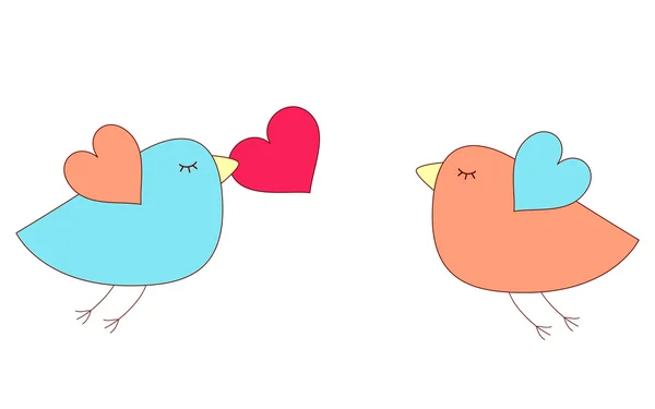 Ptaki miłości — Wektor stockowy