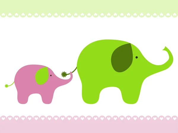 Elefante neonato — Vettoriale Stock