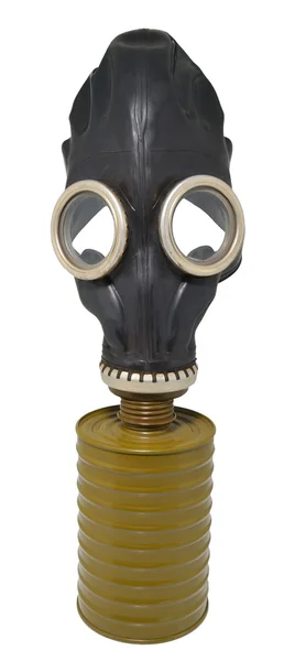 Czarna maska gazowa. — Zdjęcie stockowe