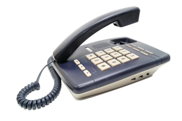 Телефон с белыми кнопками — стоковое фото