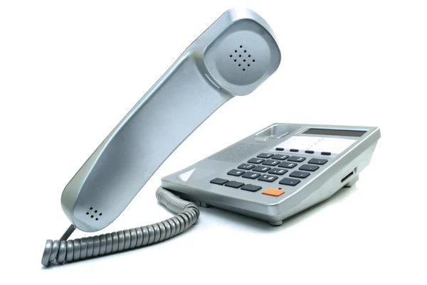 Silver phone — Stock Photo, Image