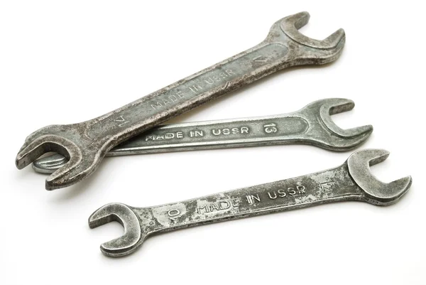 Παλιά wrenchs — Φωτογραφία Αρχείου
