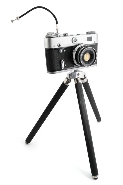 Camera on a tripod — Stock Photo, Image
