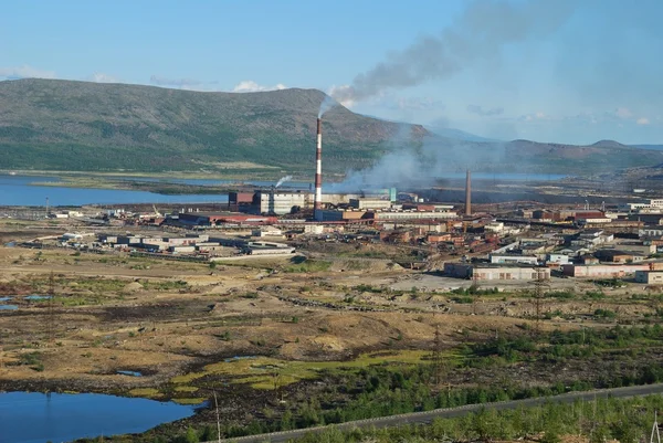 Füst-gyár — Stock Fotó