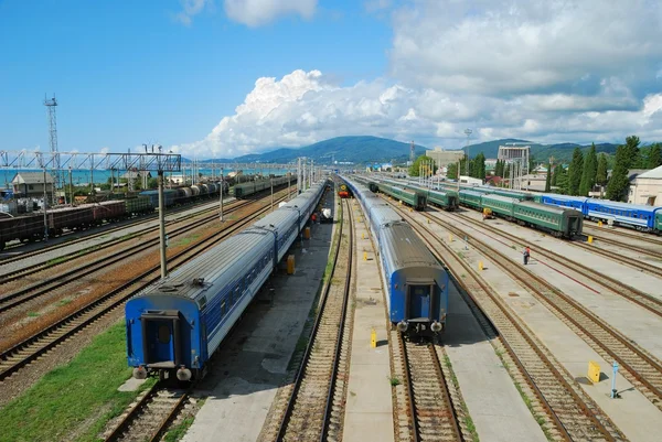 stock image Long-distance trains