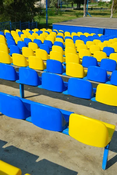 stock image Yellow and blue seats