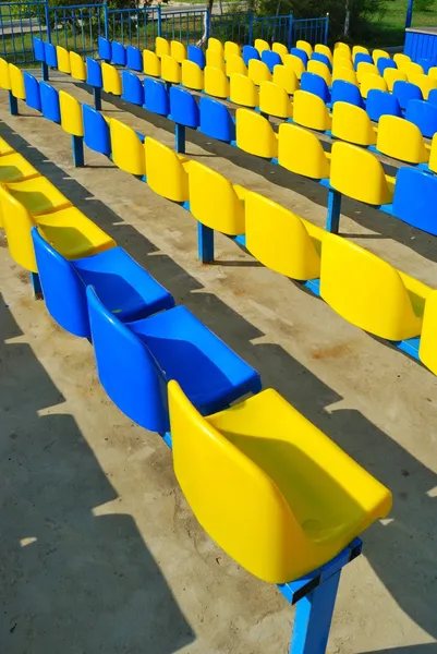 stock image Yellow and blue seats