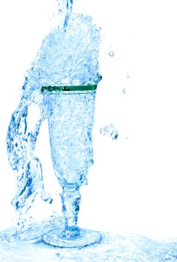 Water in glass clipart