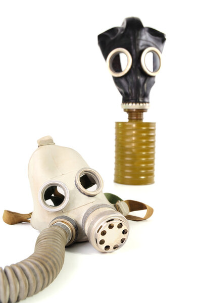 Two gas masks