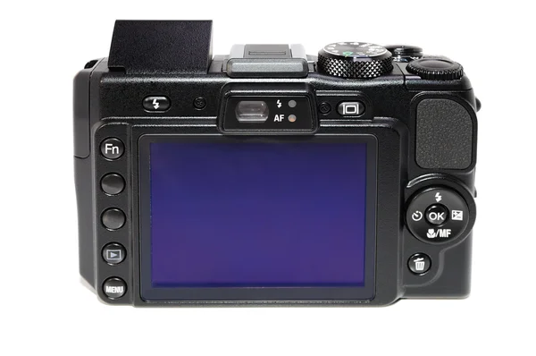 Câmera digital preta — Fotografia de Stock